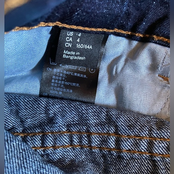 Sky-Hi Fashion Blue distressed jean shorts - Picture 5 of 6